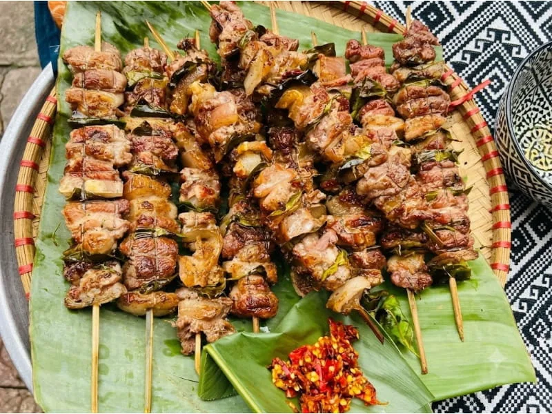 Lợn bản nướng